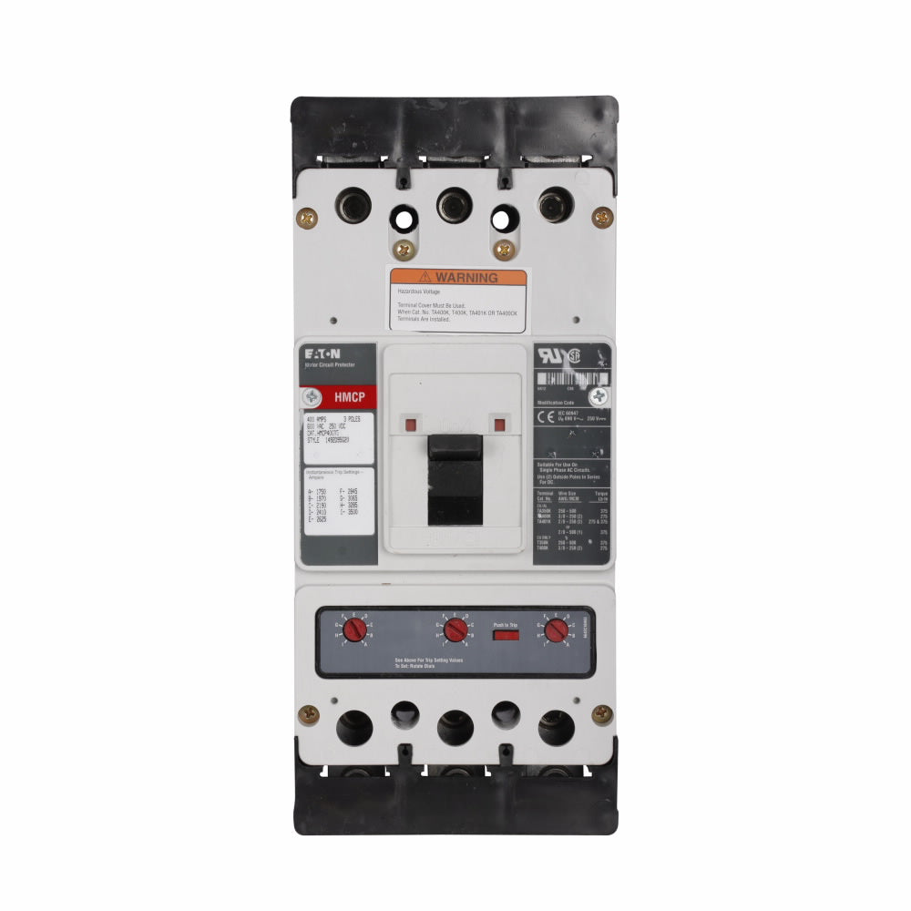 HMCP400J5Y - Eaton Molded Case Circuit Breakers