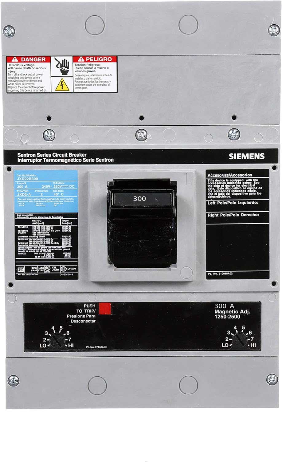 JXD22B300L - Siemens - Molded Case Circuit Breaker