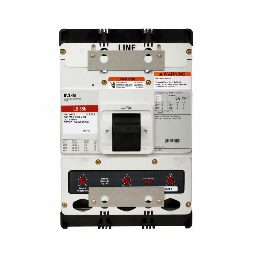 LD3500X - Eaton Molded Case Circuit Breakers