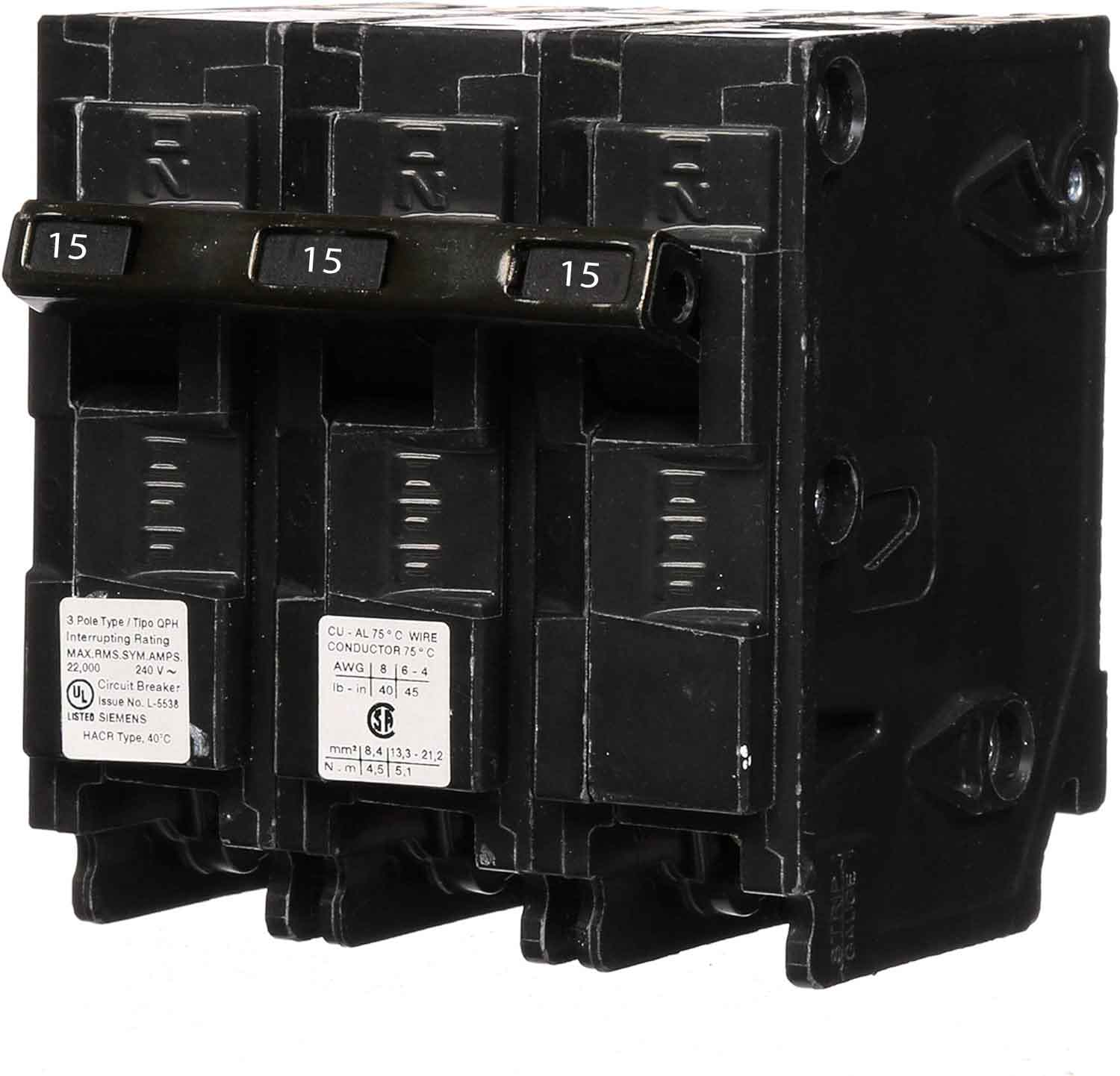 Q315H - Siemens - 15 Amp 22kA Circuit Breaker