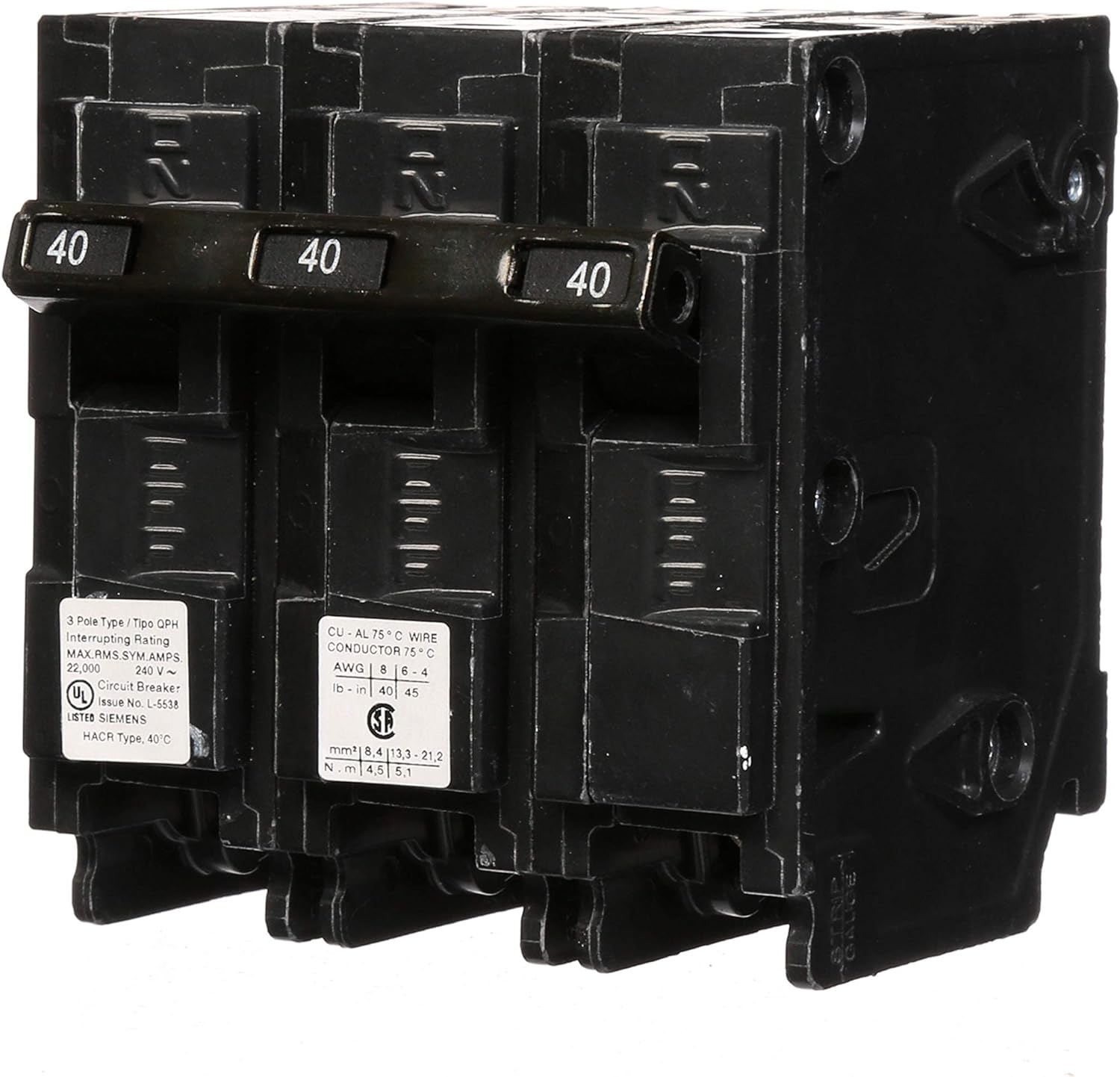 Q340H - Siemens - 40 Amp 22kA Case Circuit Breaker