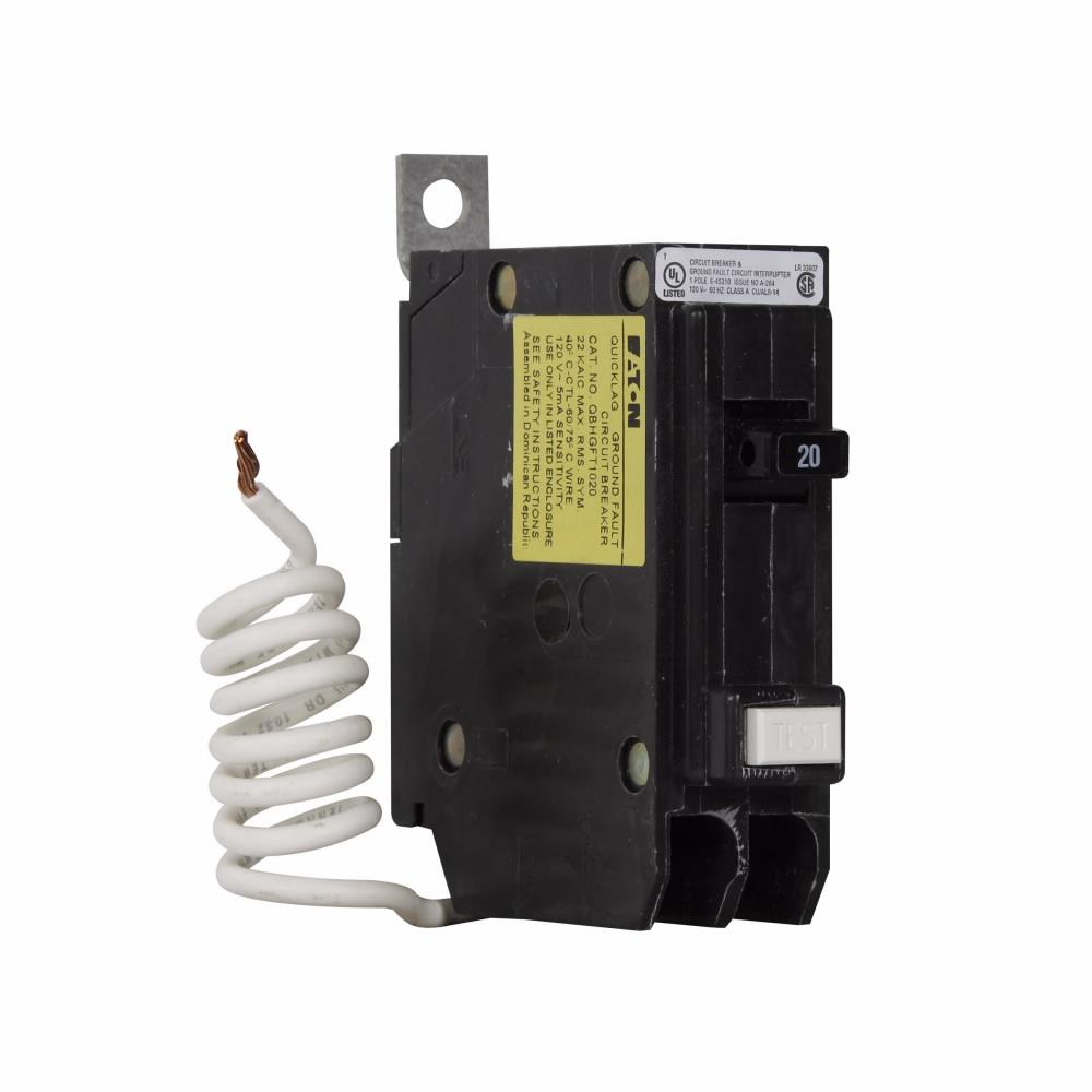 QBHGFT1020 - Eaton - 20 Amp Ground Fault Circuit Breaker