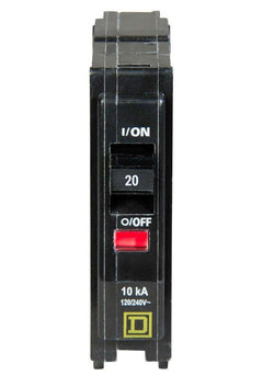 QO120 - Square D 20 Amp Single Pole Circuit Breaker