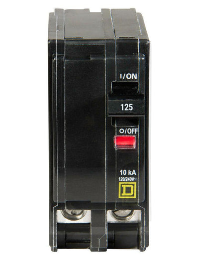 QO2125VH - Square D 125 Amp Double Pole 22ka Circuit Breaker