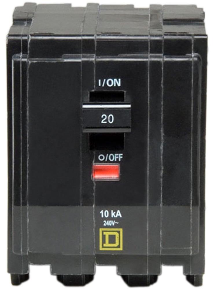 QO320 - Square D 20 Amp 3 Pole Circuit Breaker