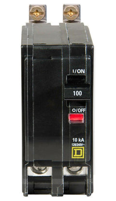 QOB2100 - Square D 100 Amp Double Pole Bolt-On Circuit Breaker