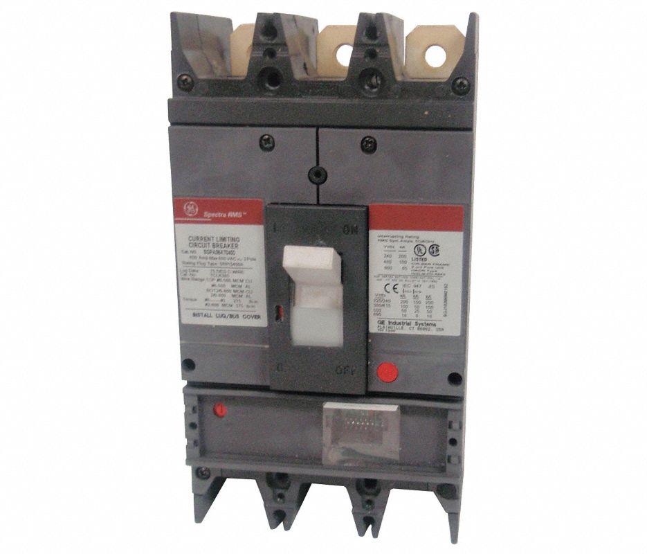 SGPA36AT0600 - GE 600 amp 3 pole 600 Volt Bolt-On Molded Case Circuit Breaker