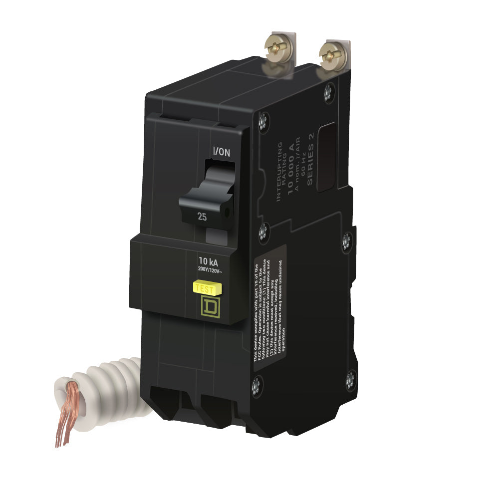 QOB225GFI - Square D - 25 Amp GFCI Circuit Breaker