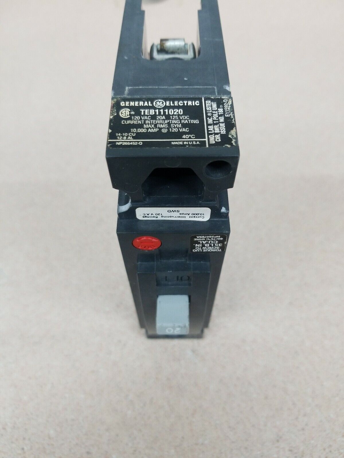 TEB111020 - GE - Molded Case Circuit Breaker