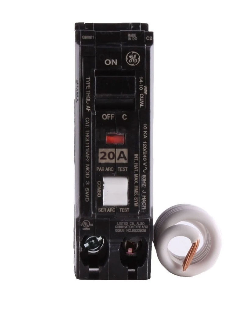 THHQL1120AF2 - GE 22kA AFCI Circuit Breaker