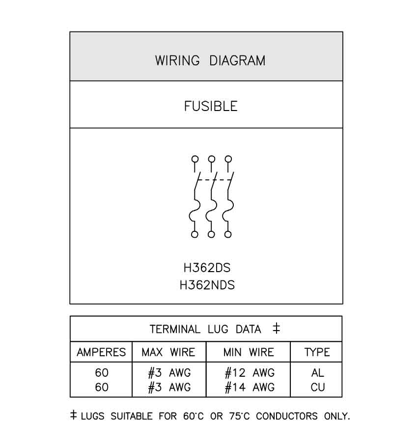 H362DS - Square D - Disconnect and Safety Switch