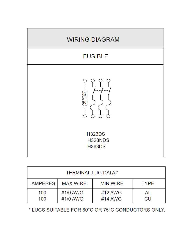 H363DS - Square D - Disconnect and Safety Switch