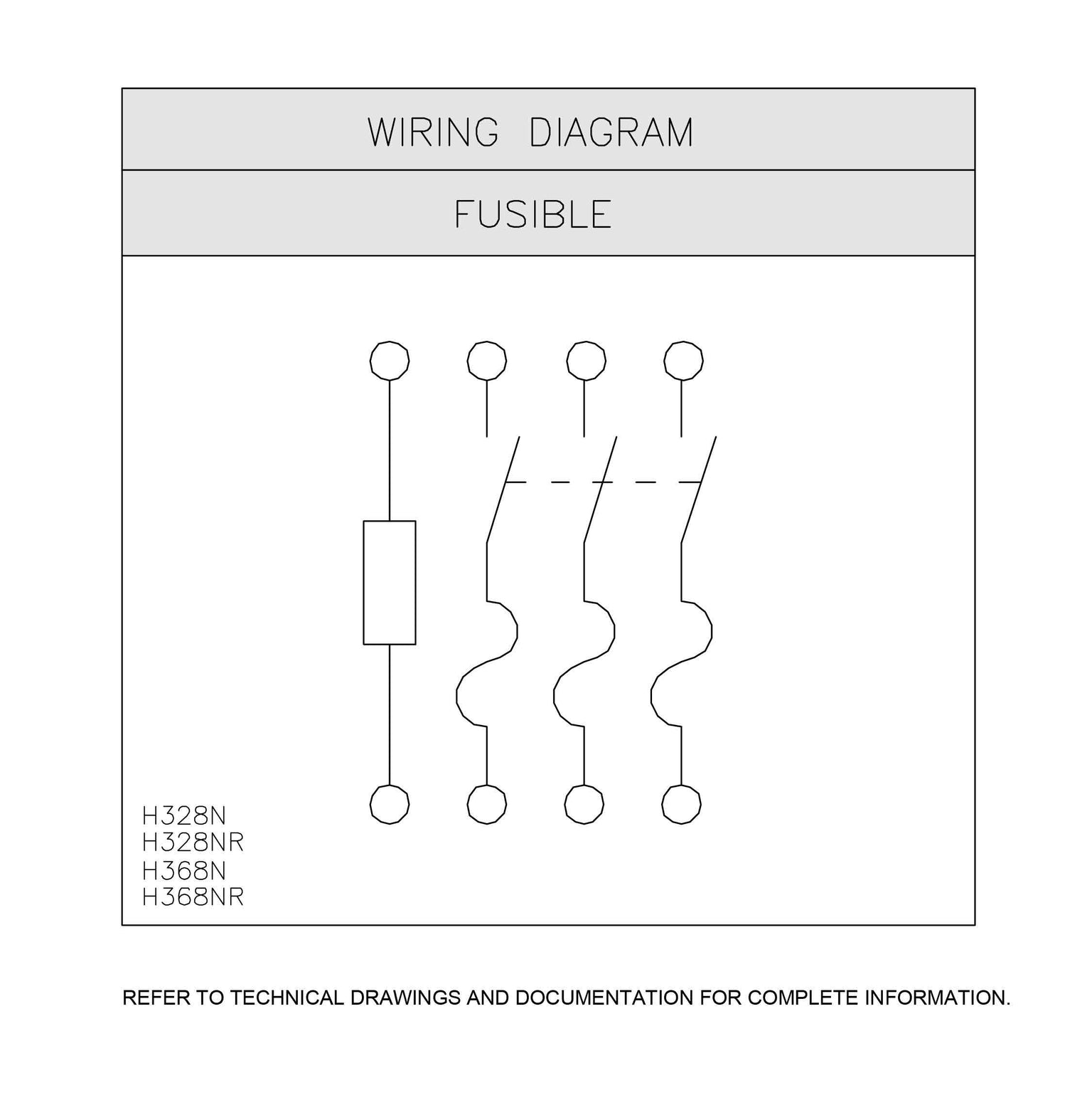 H368N - Square D - Disconnect and Safety Switch